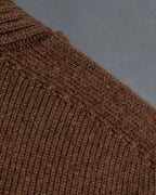 "HERMES" 100% cashmere V neck design knit