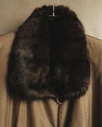 "ROBERTO VALENTINO" Reversible brown fur coat