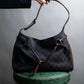 "GUCCI" GG canvas pattern horsebit design one shoulder bag