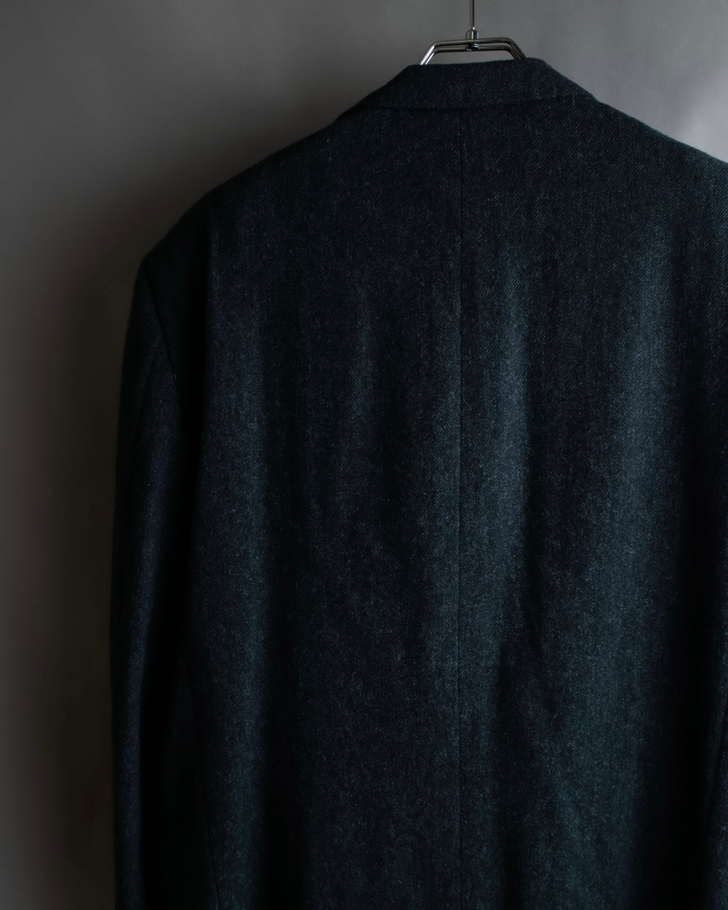 "COMME des GARCONS HOMME DEUX" Box silhouette heather grey tailored jacket