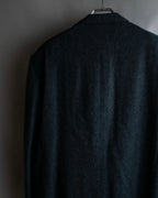 "COMME des GARCONS HOMME DEUX" Box silhouette heather grey tailored jacket