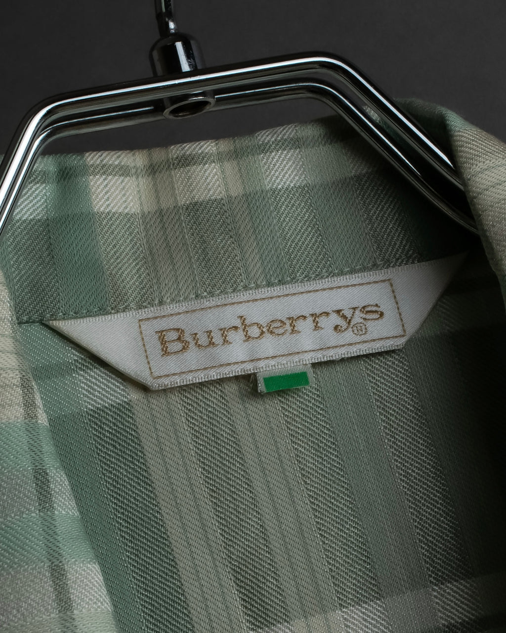 "BURBERRYS" Mint green check pattern skirt type set up