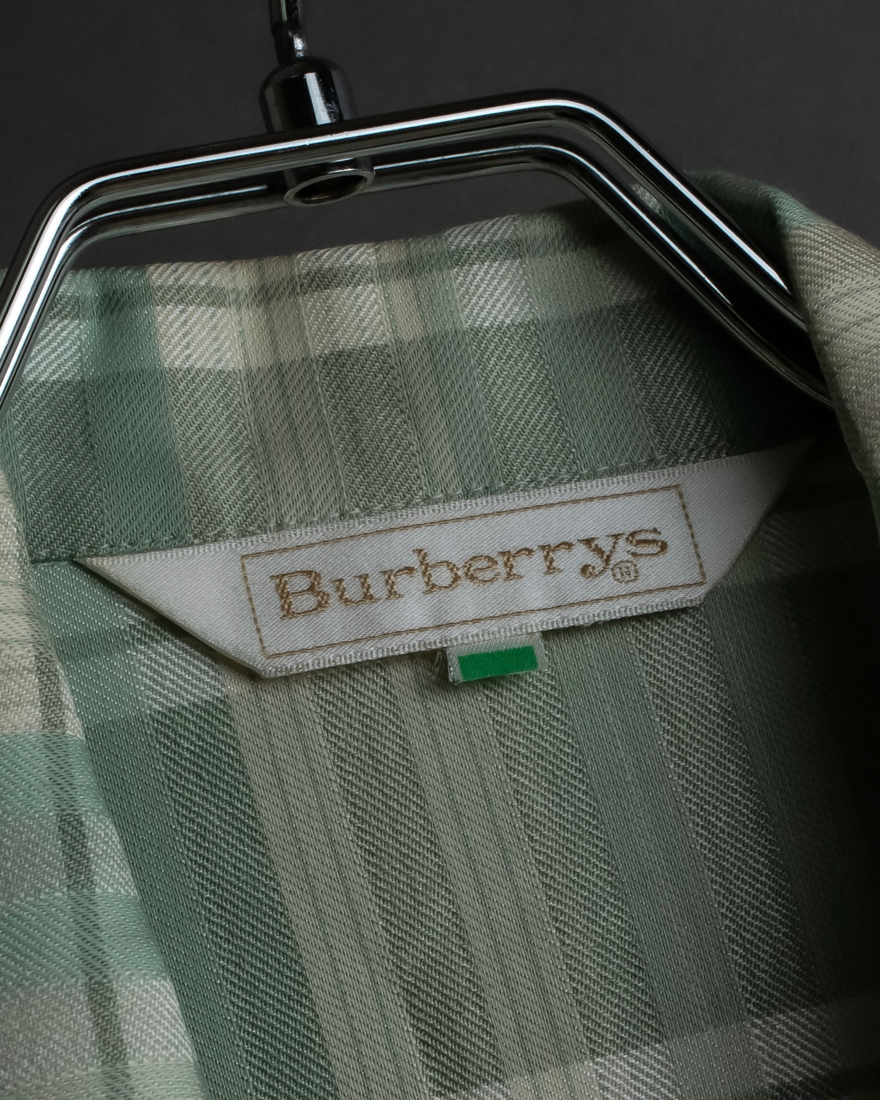"BURBERRYS" Mint green check pattern skirt type set up