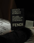 "FENDI" Double-breasted heavy duty wool flannel jacket