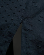 “Y’s COMPOSITION: SEE ATTACHED LABEL” Layered design multi buttons tail coat