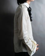 "LOUIS VUITTON" Ribbon frill design regular collar shirt
