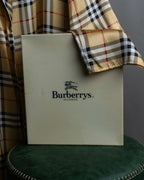 "BURBERRYS" Nova check maxi length silk gown coat
