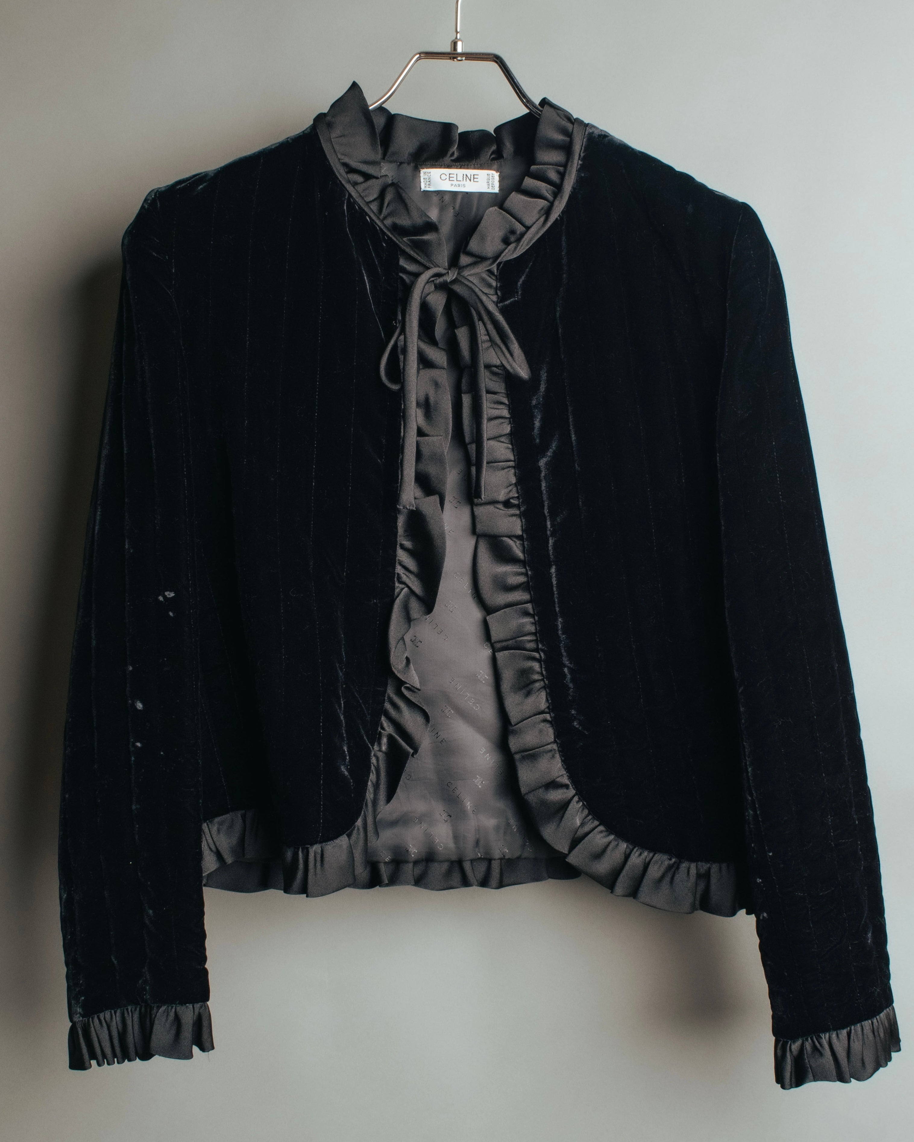 -SPECIAL- “CELINE” 80’s-90’s velvet frilled chain setup