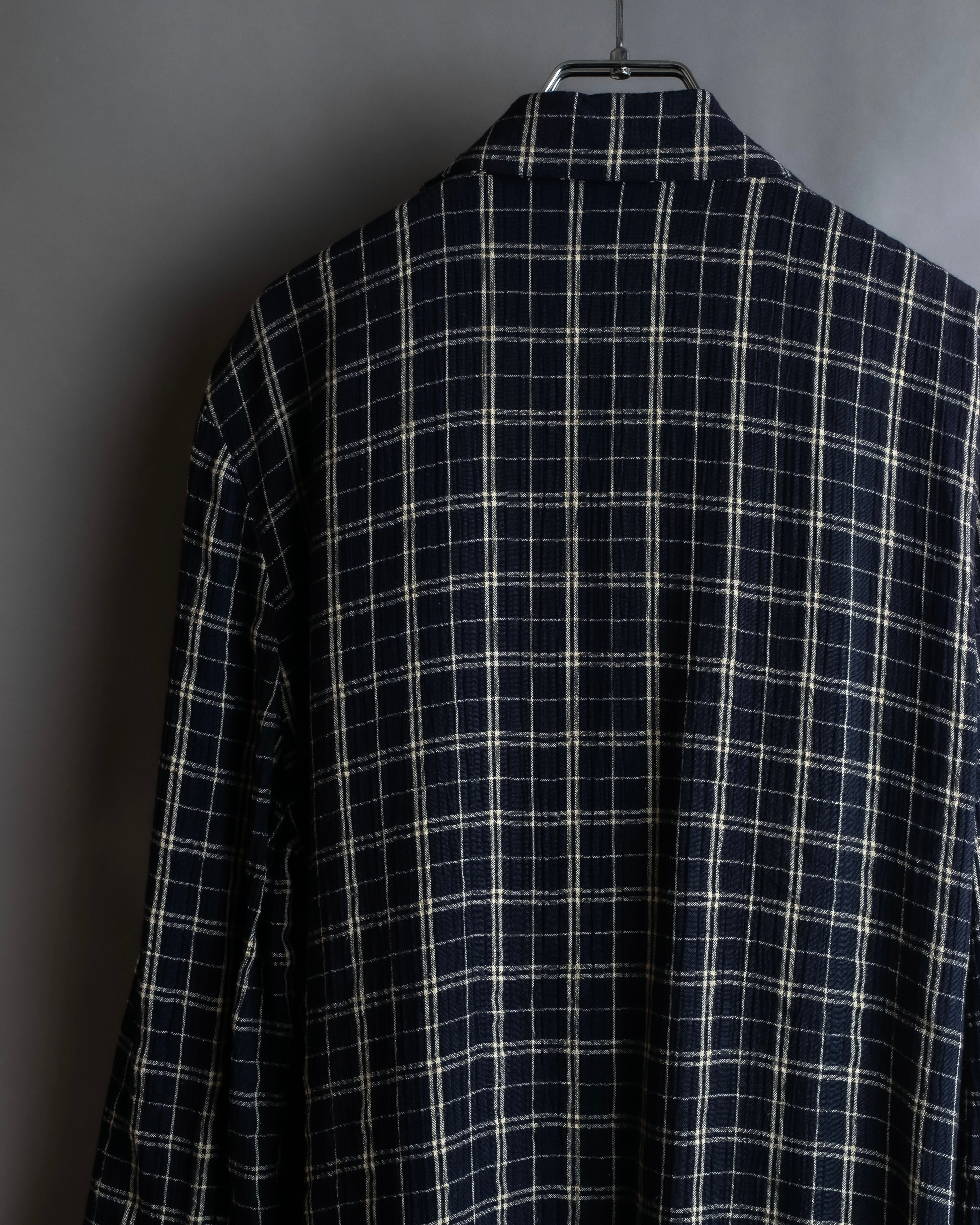 "Vintage windowpane tailored jacket"