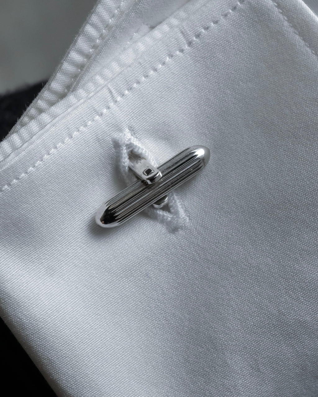 "BURBERRYS" Equestrian Knight engraved silver cufflinks