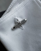 "BURBERRYS" Equestrian Knight engraved silver cufflinks