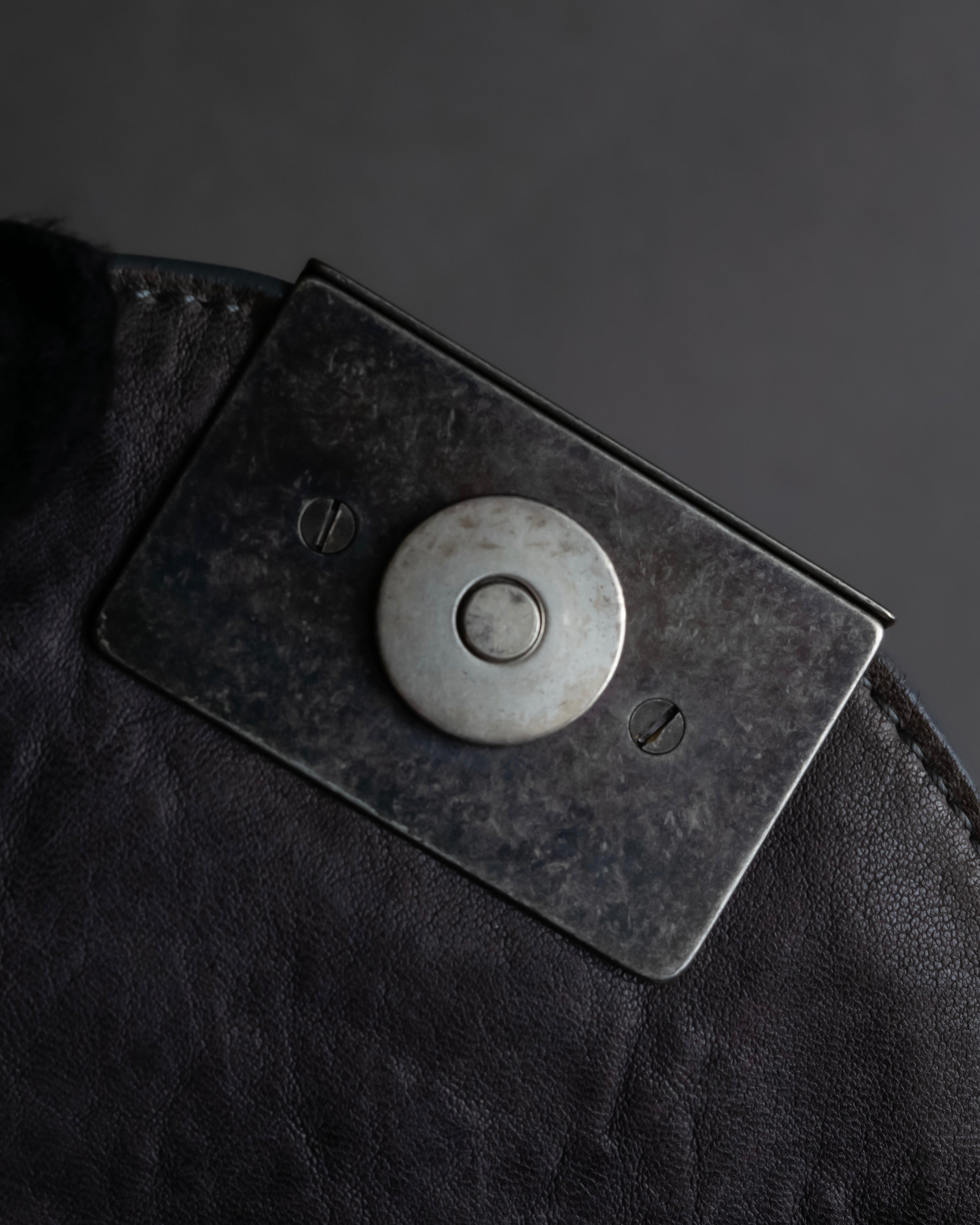 "Christian Dior" John Galliano period Gathering design leather hand bag