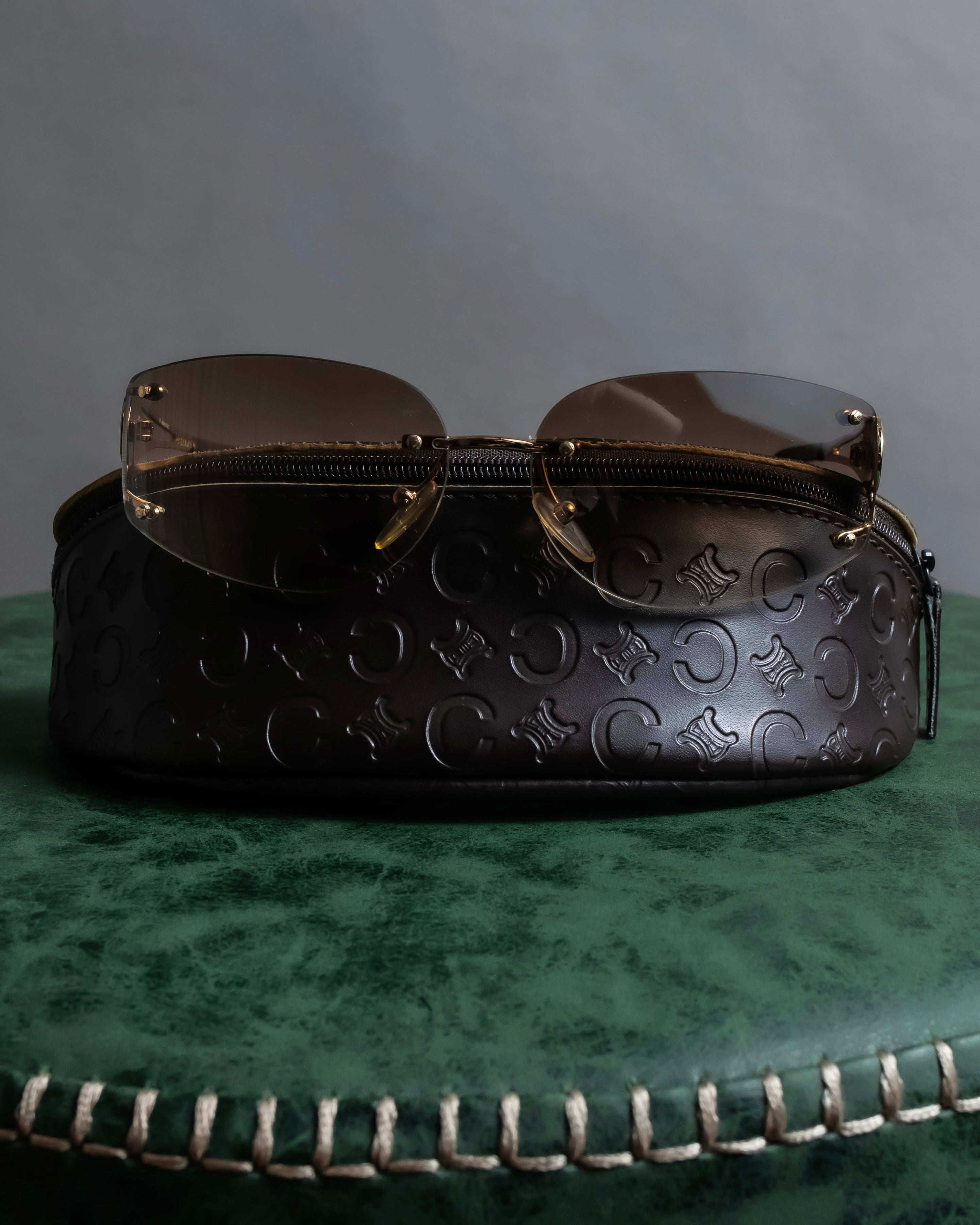 "CELINE" Round rimless macadam sunglasses