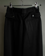 "CHANEL" Fringe design high waist straight cut slacks