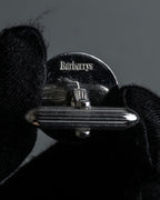 "BURBERRYS" Equestrian Knight engraved silver cufflinks