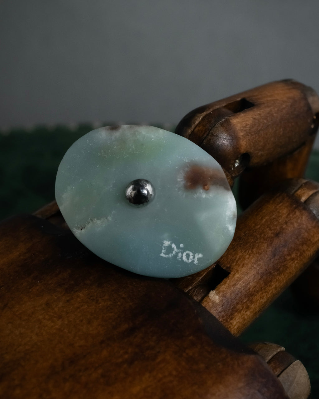 -MOOD Christmas Collection-
 "Dior" John Galliano design logo engraved cocktail ring