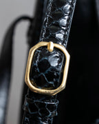 "GIVENCHY SACS" Logo parts design leather combination shoulder bag