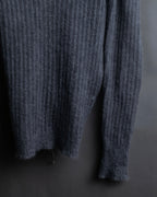 "CECILIE BAHNSEN" Drawcord design Hole detail ribbed knit