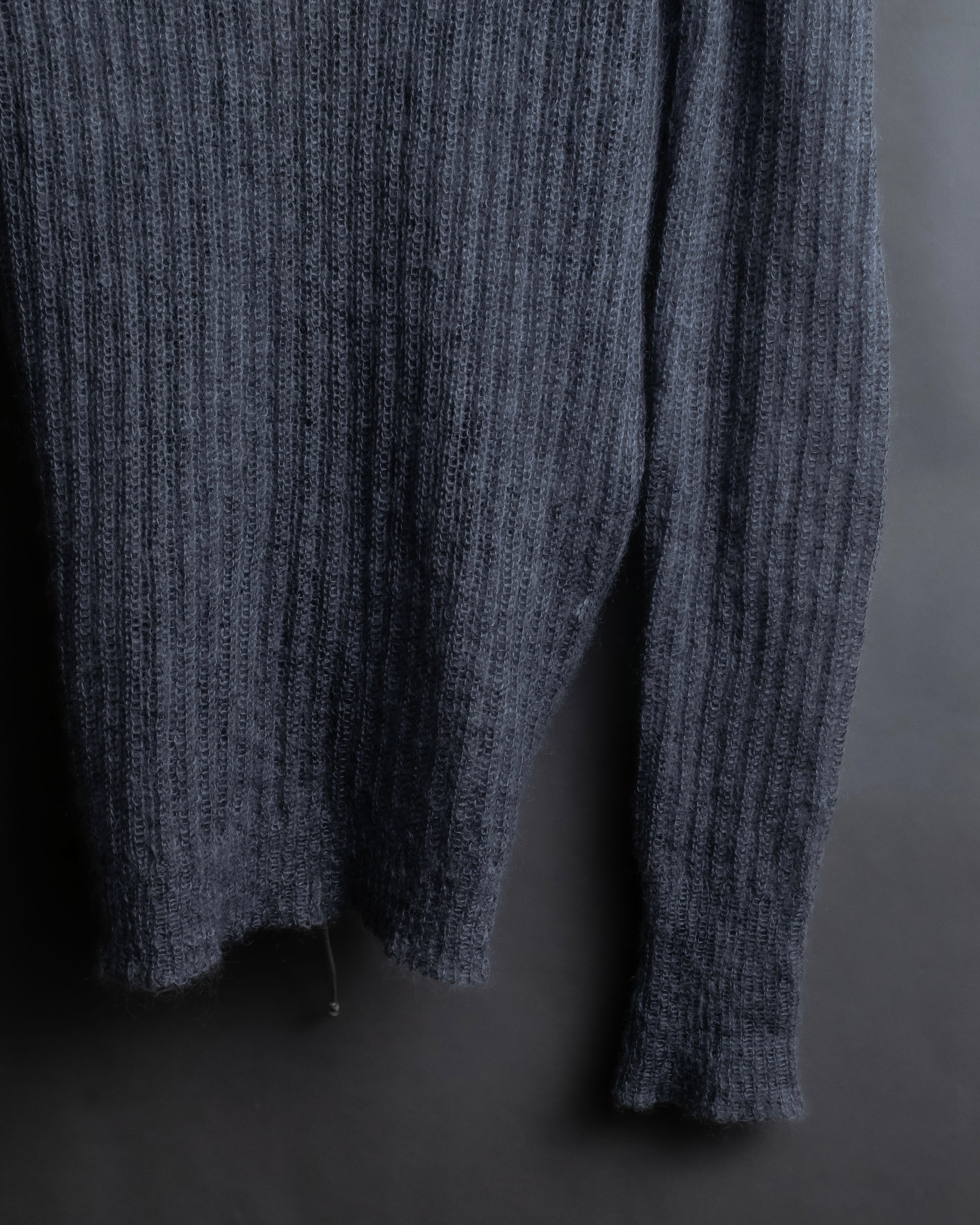 "CECILIE BAHNSEN" Drawcord design Hole detail ribbed knit