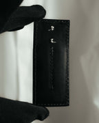 -SPECIAL- "Dior" 10's-20's Sculptural cord embellished concealed placket long sleeve dress shirt