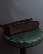 "Salvatore Ferragamo" Sharp form leather combination bag