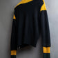 "Vivienne Westwood" Two-tone ribbed switching cardigan