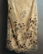 –SPECIAL– "VALENTINO" 00's-10's Embellished lace cocktail dress
