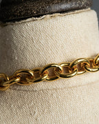 "CELINE" AVENUE MONTAIGNE 38 design gold necklace & belt