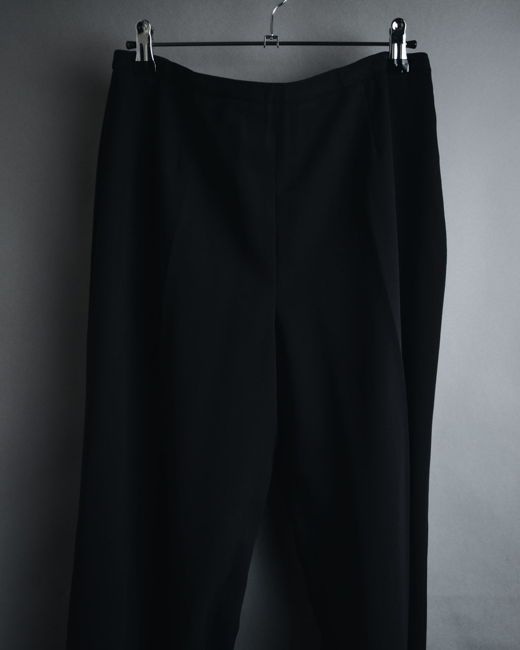 "GIORGIO ARMANI" 90’s Minimalist straight-leg virgin wool slacks