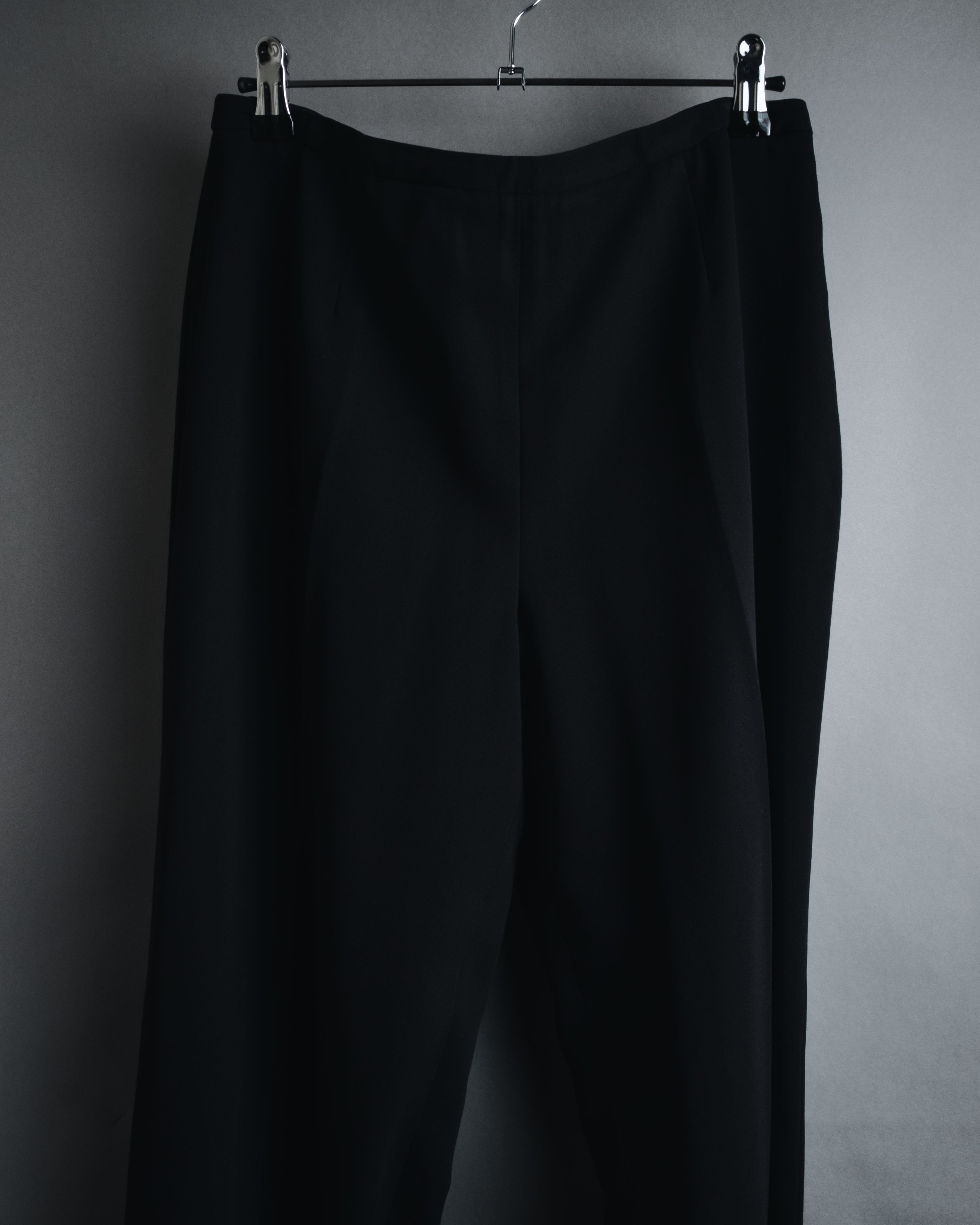 "GIORGIO ARMANI" 90’s Minimalist straight-leg virgin wool slacks