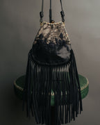 -SPECIAL- “VALENTINO GARAVANI” 2014-2016 lace embellished fringe frame bag