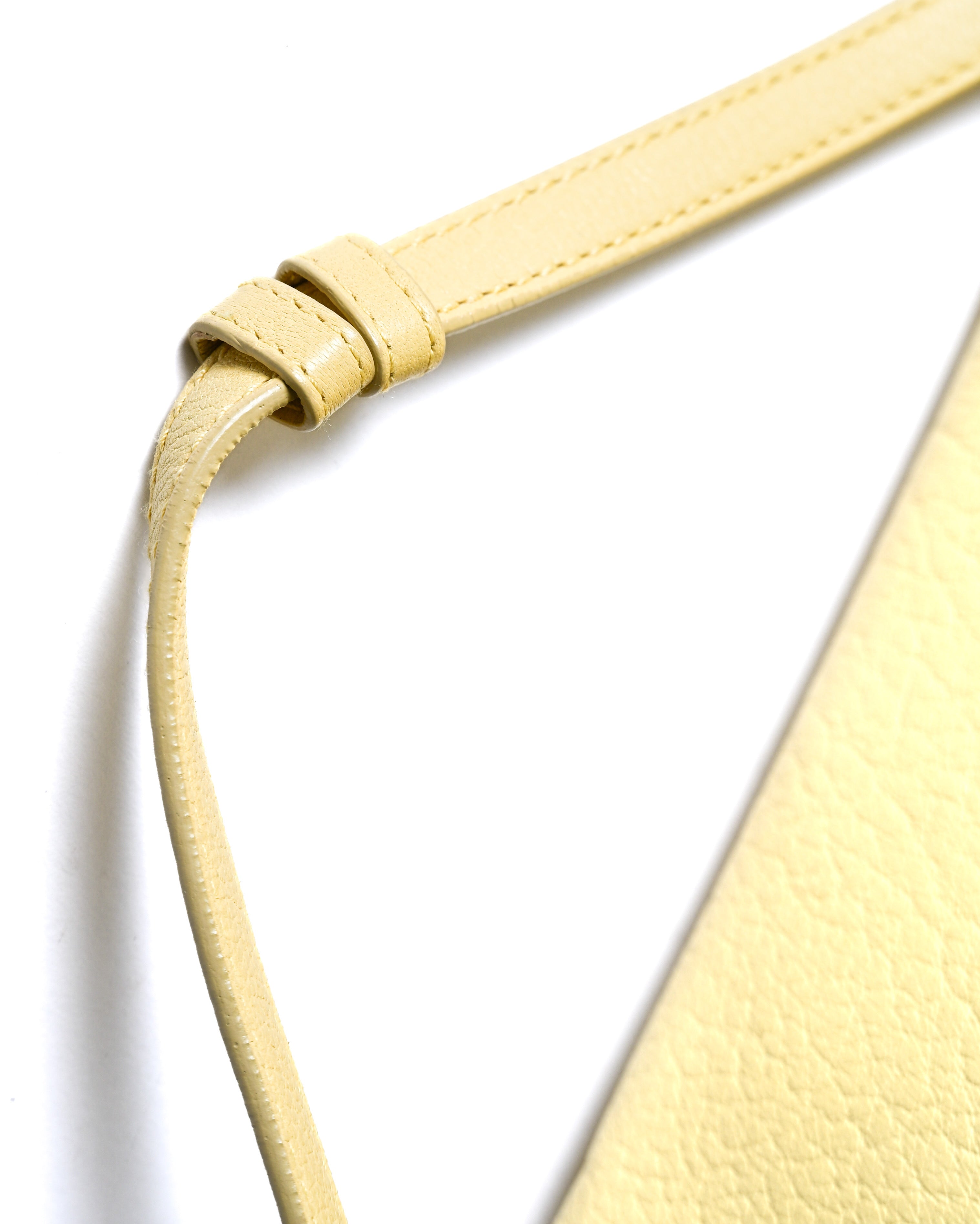 JIL SANDER/ Minimal Designed 2 Way Boston Bag Pastel Yellow