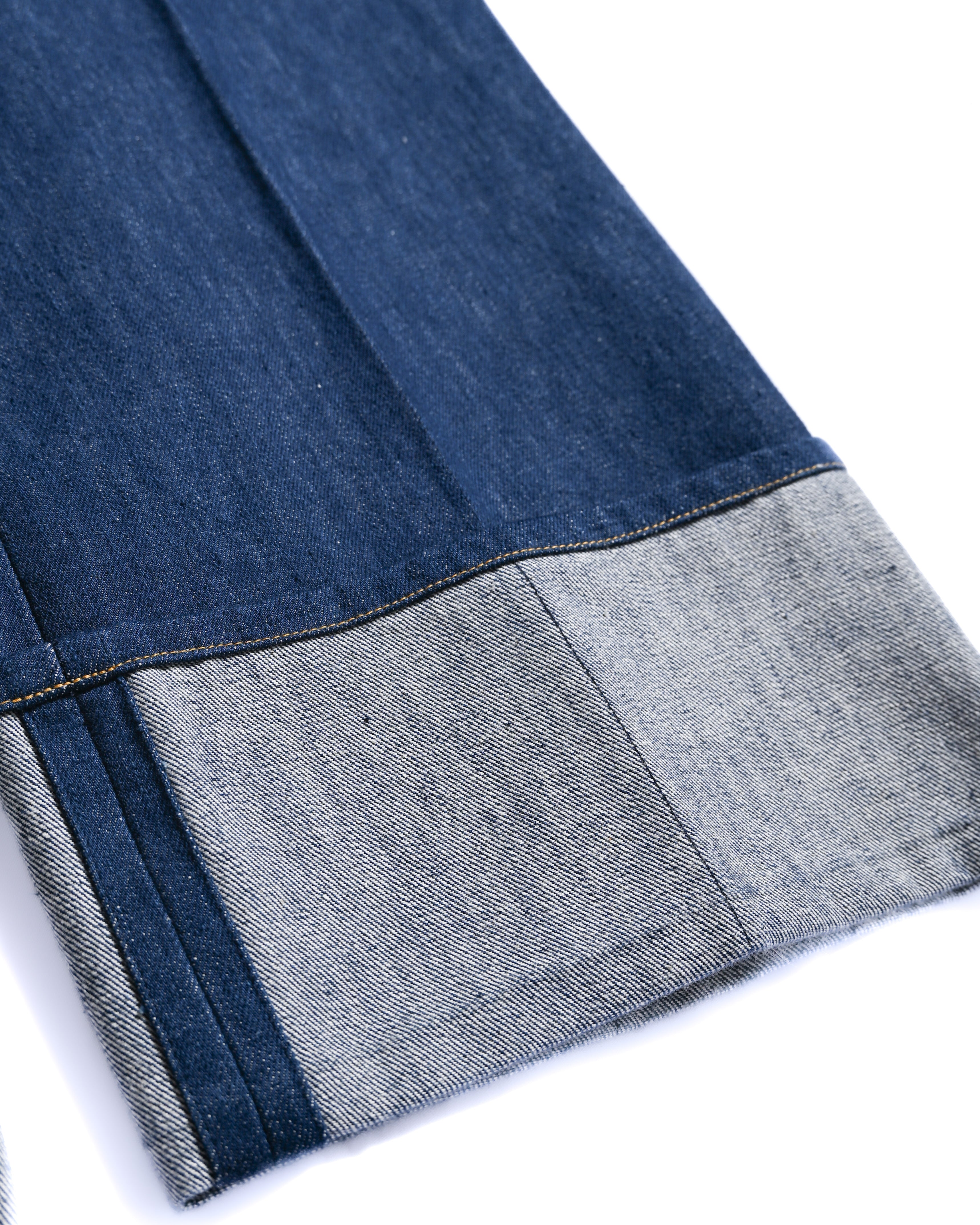 PATOU/ “Iconic Denim Trousers” Rolle Up Designed Denim – MOOD