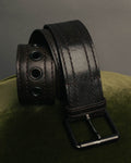 “Yves Saint Laurent” 00’s Wide eyelet leather belt