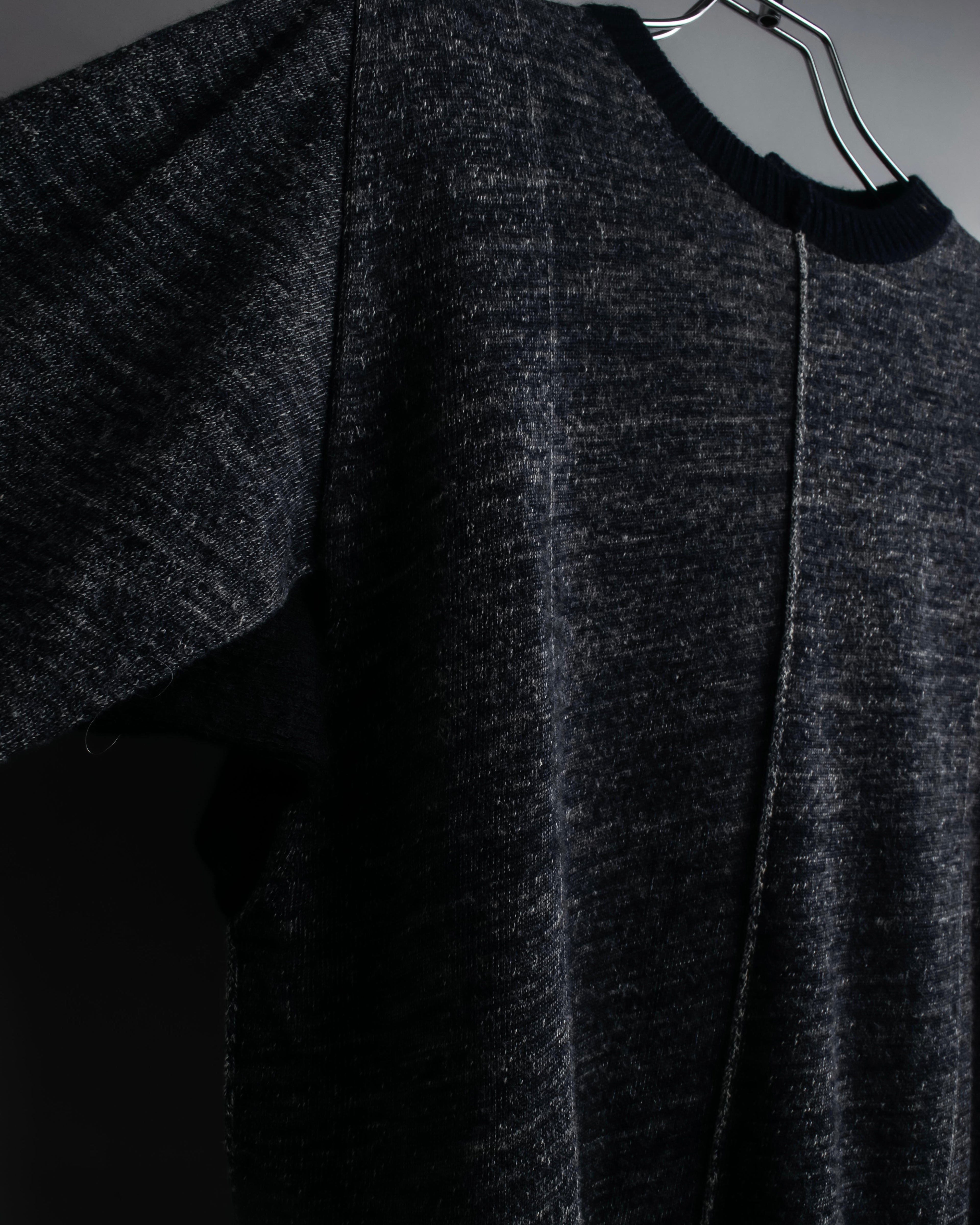 "CELINE" Inside-out stitching design knit pullover