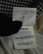 "Emporio Armani" 90’s Houndstooth piped crest blazer