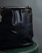 "Cartier" Marcello de Cartier python leather combination bag