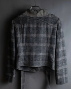 お取り置き分 "VALENTINO" Belted ruffle detail short jacket