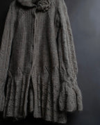 "ERMANNO SCERVINO" Three-dimensional knit long cardigan