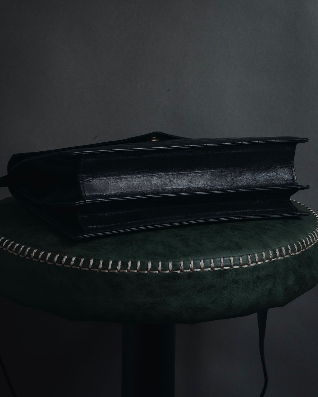 "Yves Saint Laurent" Late 80’s–early 90’s chevron quilted cassandre shoulder bag