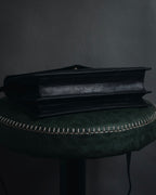 "Yves Saint Laurent" Late 80’s–early 90’s chevron quilted cassandre shoulder bag