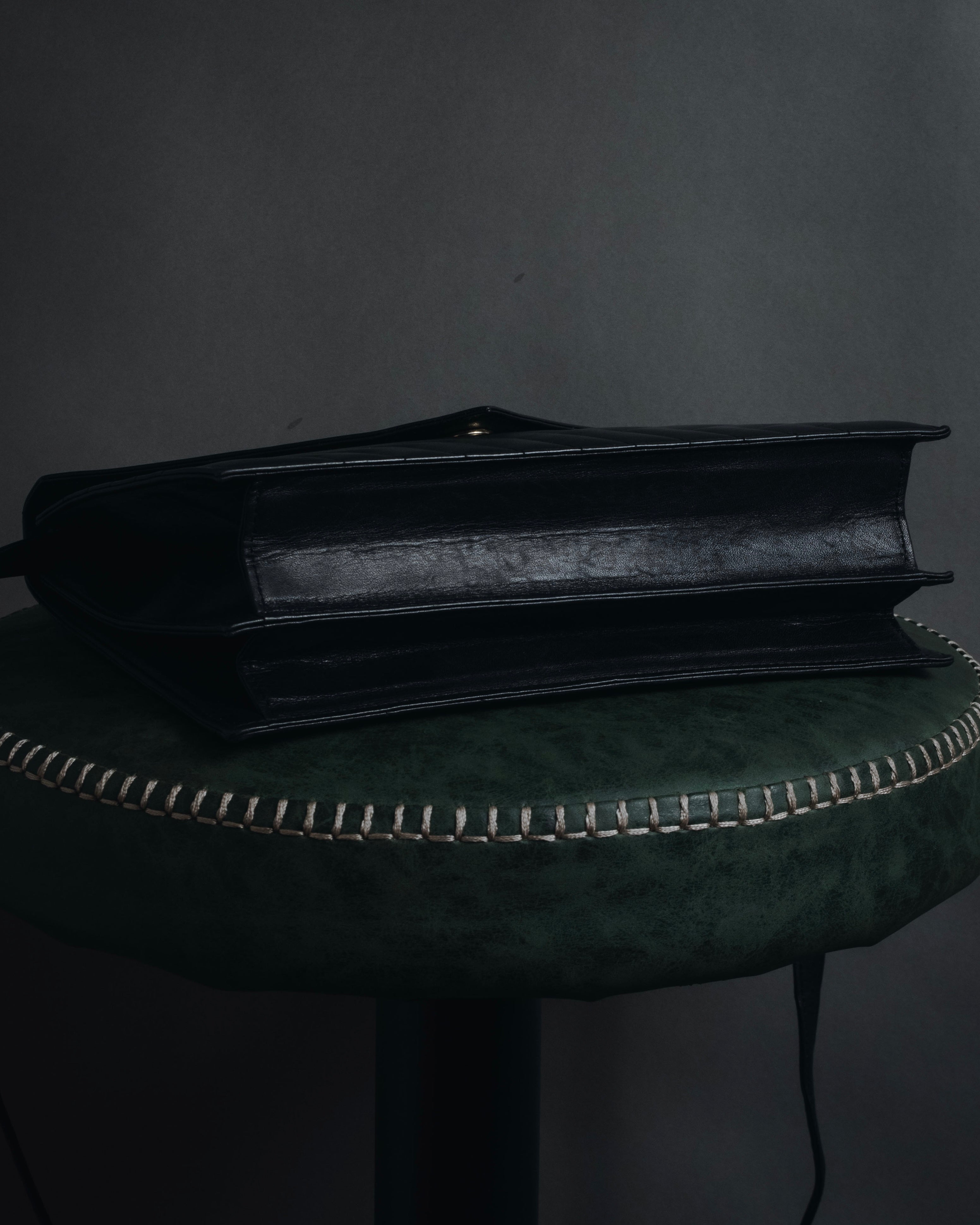 "Yves Saint Laurent" Late 80’s–early 90’s chevron quilted cassandre shoulder bag