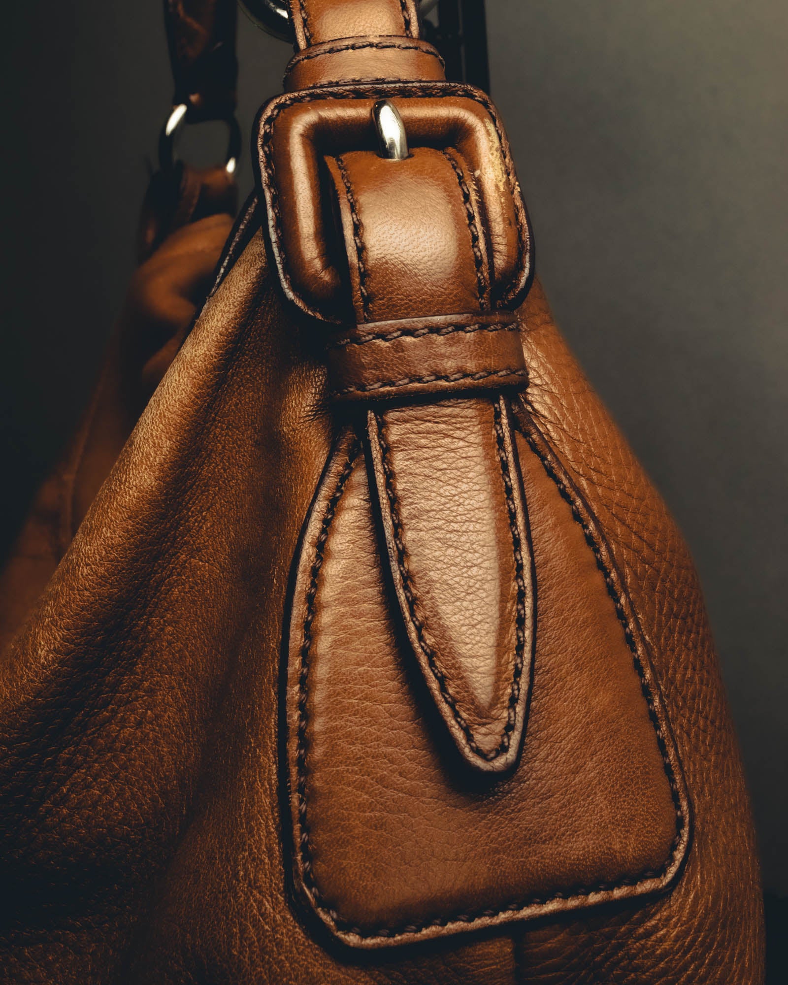 "JIL SANDER" Soft grained leather shoulder bag