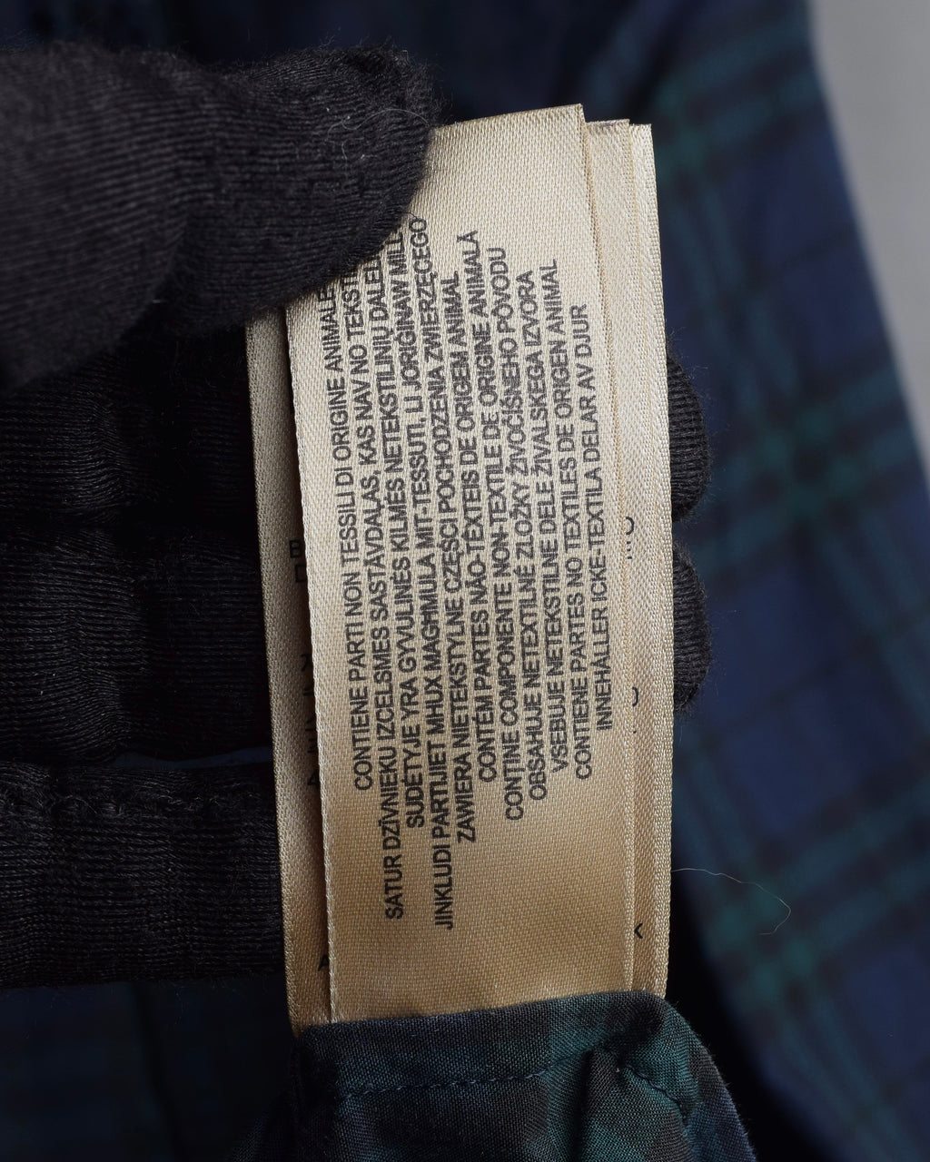 "BURBERRY" Tartan check pattern frill shirt