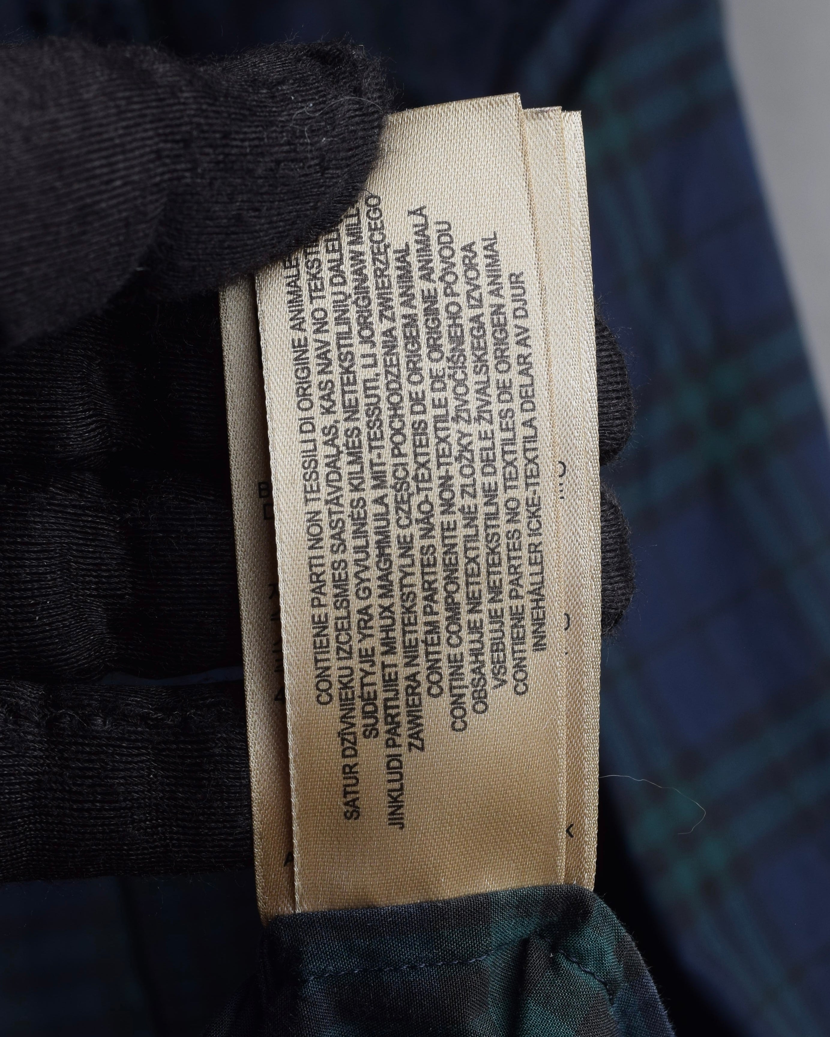 "BURBERRY" Tartan check pattern frill shirt