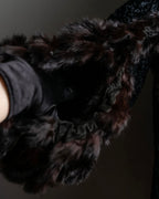 "FENDI" 1970's oversized astrakhan fur coat