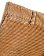 RALPH LAUREN/ Corduroy Cuffed Wide Trousers Brown