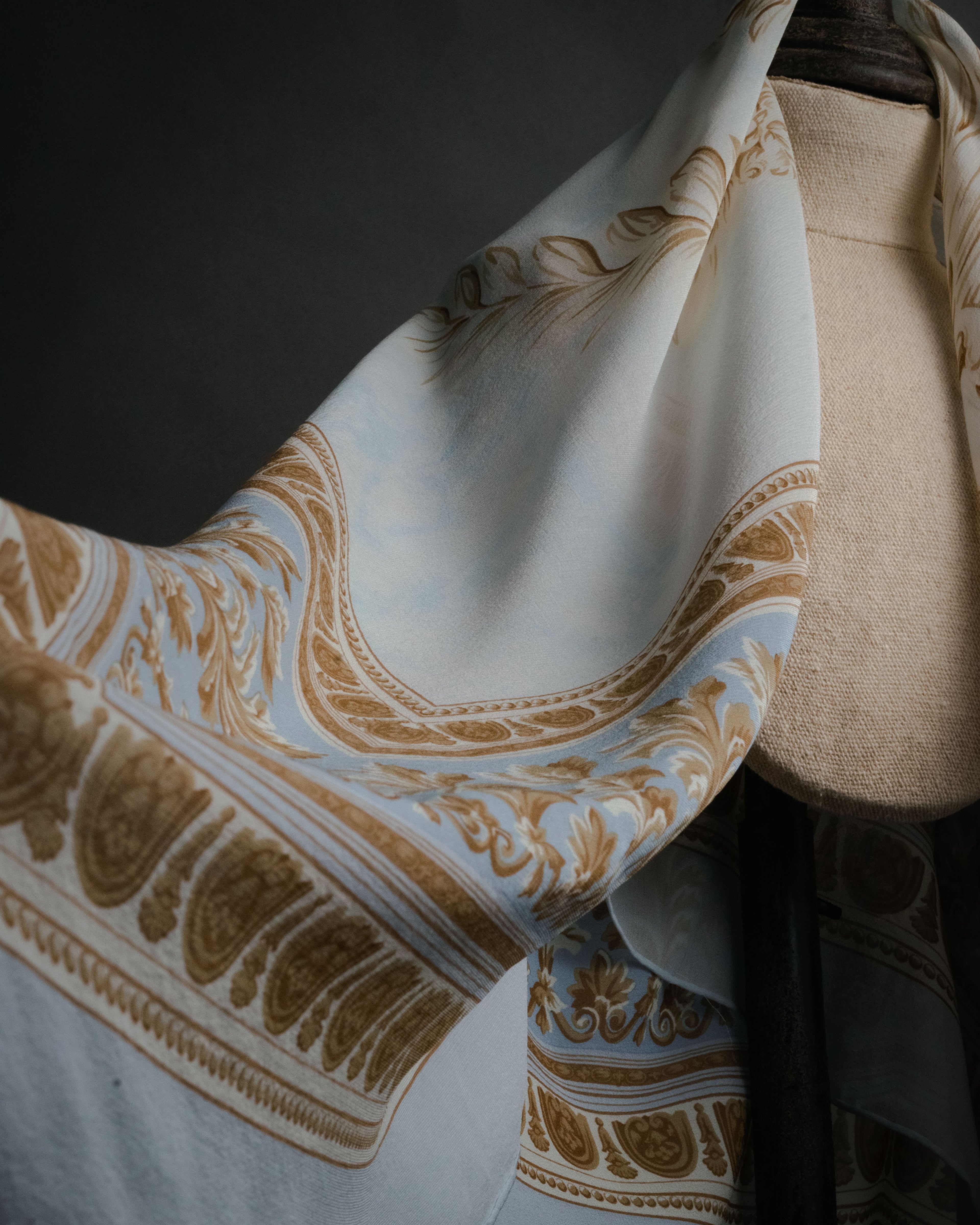 “Christian Dior” 80’s-90’s Classical cornucopia silk scarf