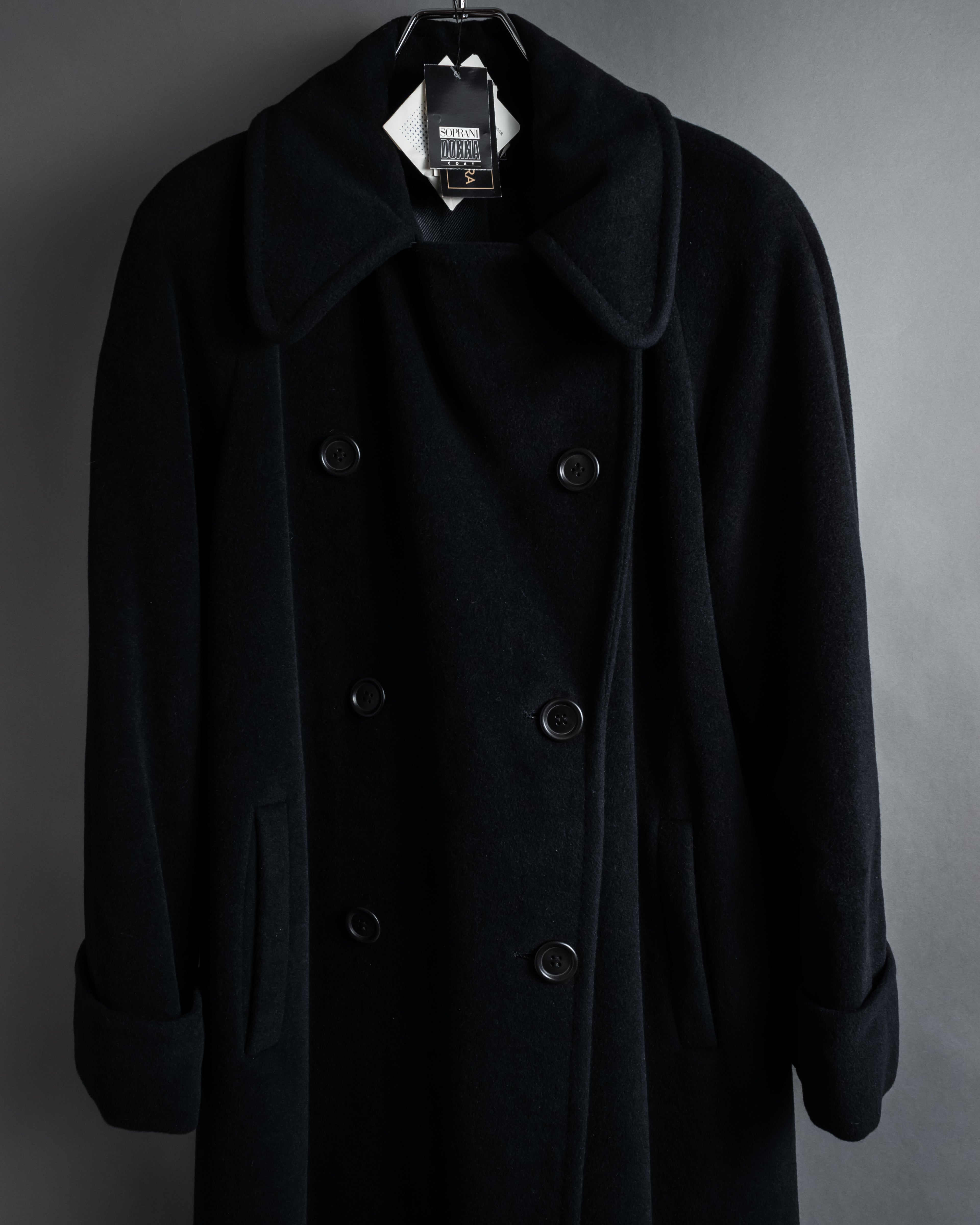 “SOPRANI DONNA” Tailored double-breasted long coat