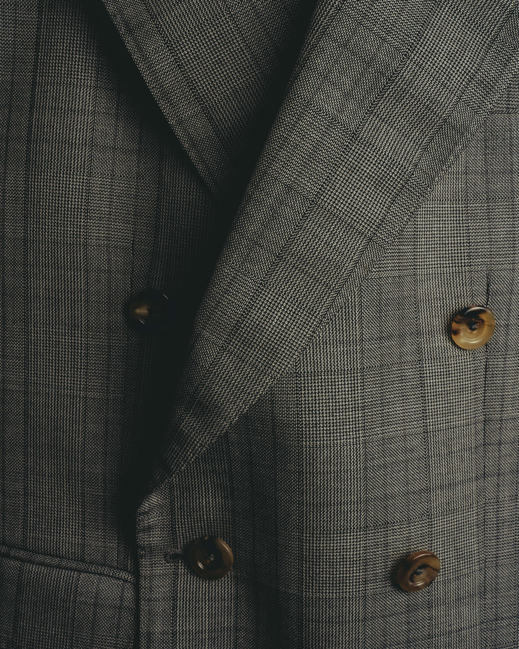 -SPECIAL- “GUCCI” 2019-2021 Glen check double-breasted wool suit